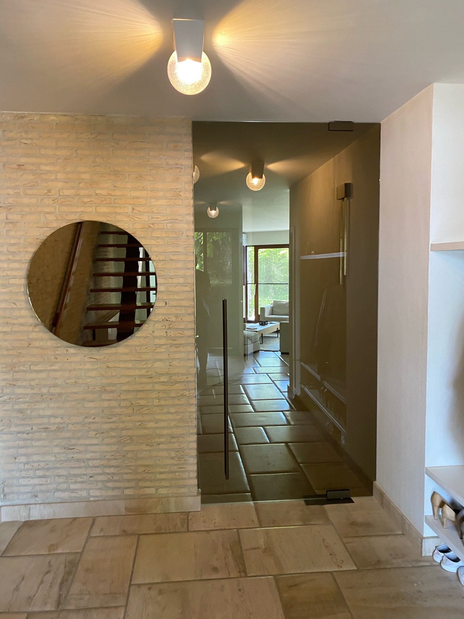 steel look buro inkom lieven vandoren glas